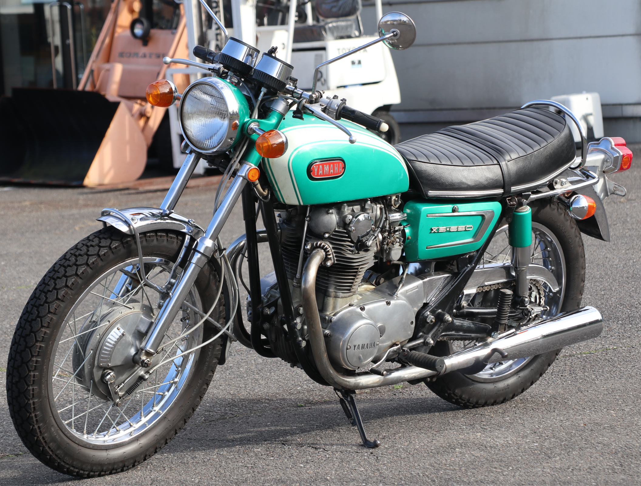 ヤマハ　XS650E XS－1仕様　緑